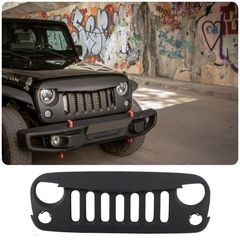 Μασκα Εμπρός JEEP Wrangler / Rubicon JK (2007-2017) Angry Bird Design New Style Matte Black