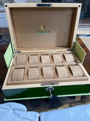 Rolex Θηκη Κουτί 10 θεσεων Βάση Άριστης Ποιοτητας Ξυλινη Made in Malaisia
