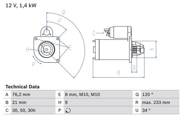 Μίζα BMW 3 (E36), 3 (E46), 3 (E90), 5 (E34), 5 (E39), 7 (E38), Z3 (E36) 1.6-3.0 03.90-12.07