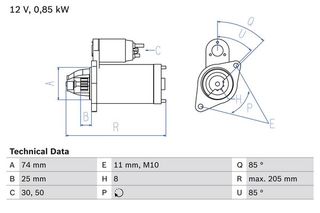 Μίζα TOYOTA YARIS, YARIS/HATCHBACK 1.0/1.0LPG 08.05-