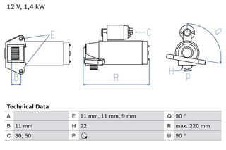 Μίζα FORD COUGAR, MAVERICK, MONDEO I, MONDEO II, MONDEO III; FORD USA ESCAPE; JAGUAR X-TYPE I 2.1/2.5/3.0 07.94-