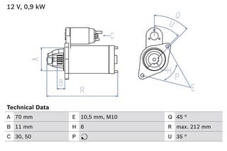 Μίζα NISSAN MICRA C+C III, MICRA II, MICRA III, NOTE 1.0-1.4LPG 08.92-