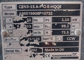 ΑΝΤΛΙΑ GRUNFOS  25BAR 3 m³/h-thumb-1