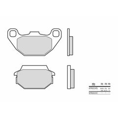 Τακακια Φρενων Scooter Κεραμεικα Carbon - 07022 | Brembo
