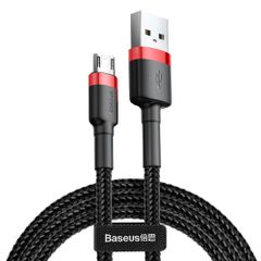 Baseus Cafule Cable CAMKLF-C91 USB-A / micro USB 1.5A 2 m - black and red