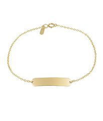 Παιδικό Βραχιόλι Ταυτότητα από Χρυσό Κ14 – Ιδανικό για Βάπτιση 09211