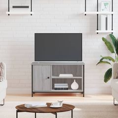 Έπιπλο Τηλεόρασης Γκρι Sonoma 80x40x50 εκ. από Επεξεργ. Ξύλο 832771