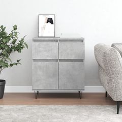 Ντουλάπι Γκρι Σκυροδέματος 60x35x70 εκ. Επεξεργασμένο Ξύλο 831120