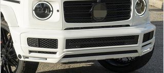 Εμπρός Προφυλακτηρα Lip Spoiler LED DRL Extension Mercedes G-Class Facelift W463 W464 G350 G400 G500 (2018-)-thumb-1