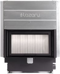 Lazaru Flat Premium 90/51 Ενεργειακό Τζάκι Αερόθερμο 13.5kW Ίσιο Ανοιγόμενη Πόρτα Kit Βεντιλατέρ