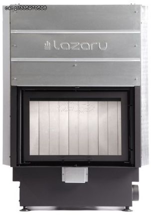 Lazaru Flat Premium 80/51 Ενεργειακό Τζάκι Ξύλου Αερόθερμο 14.2kW Ίσιο με Συρόμενη Ανοιγόμενη Πόρτα