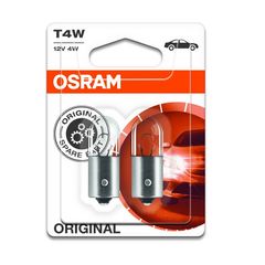 Λάμπες Αλογόνου BA9S T4W 12V 4w Osram Original 3893-02B 2 Τεμάχια