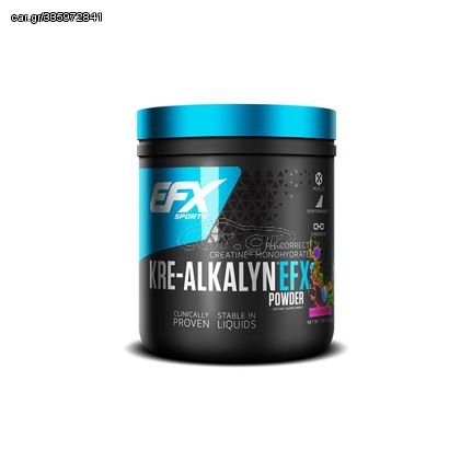 EFX Sports Creatine Kre-Alkalyn Powder (220g) Rainbow Blast