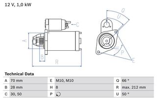 Μίζα SUBARU JUSTY III; SUZUKI GRAND VITARA II, IGNIS I, IGNIS II, JIMNY, LIANA, SWIFT III, SWIFT IV, SX4, WAGON R+ 1.3/1.5/1.6 10.00-