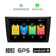 VOLKSWAGEN GOLF 6 (2008 - 2013) Android οθόνη αυτοκίνητου 2GB με GPS WI-FI (VW ηχοσύστημα αφής 9" ιντσών OEM Android Auto Apple Carplay Youtube Playstore MP3 USB Radio Bluetooth Mirrorlink εργοστ