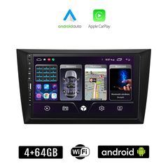 VOLKSWAGEN GOLF 6 (2008 - 2013) Android οθόνη αυτοκίνητου 4+64GB με GPS WI-FI (VW ηχοσύστημα αφής 9" ιντσών Apple CarPlay Android Auto 4GB Car Play Youtube Playstore MP3 USB Radio Bluetooth Mirro