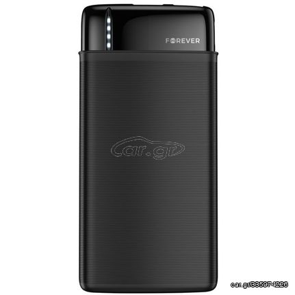 Forever TB-100L Power Bank 20000mAh με 2 Θύρες USB-A Μαύρο