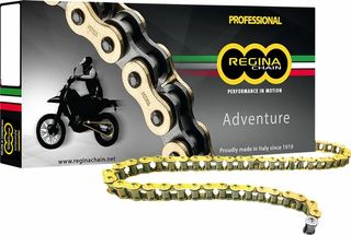 Κωδ.273823 REGINA αλυσίδα κίνησης ZRE 137ZRE/013 525 ZRE Chain x 114 μαύρο-χρυσό τηλ.215-215-8211