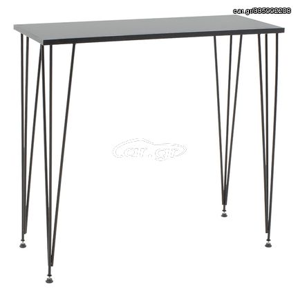 197-000147 Κονσόλα Bruce pakoworld μαύρο 90x35x85εκ PARTICLE BOARD - METAL LEGS BLACK, 1 Τεμάχιο