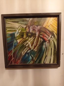 Πίνακας Ζωγραφικής του Γρηγόρη Παπαθεοδώρου,Παπαθεοδώρου,λάδι σε καμβά,διαστάσεων 47χ43,ο θερισμός  Γρηγόρης Παπαθεοδώρου (1929-2022) στο 1/3 της αξίας του