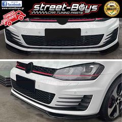 EXTENSION LIP SPOILER ΕΜΠΡΟΣ ΠΡΟΦΥΛΑΚΤΗΡΑ VW GOLF 7 GTI & R-LINE (2013-2017) | Street Boys - Car Tuning Shop |-thumb-2