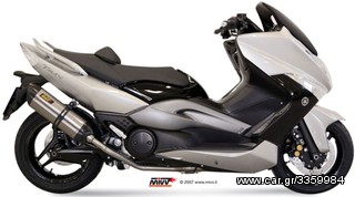 Εξάτμιση Ολόσωμη Mivv Suono S.Steel/Carbon End Υamaha Τ-Μax 500 2008-2011  