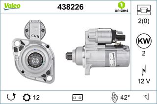 Μίζα AUDI A1, A3, Q3, TT; SEAT ALTEA, ALTEA XL, ATECA, IBIZA IV, IBIZA IV SC, LEON, LEON SC, LEON ST; SKODA OCTAVIA II, OCTAVIA III, SUPERB II, SUPERB III, YETI 1.0-2.0D 05.03-