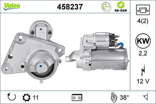 Μίζα DS DS 3, DS 4; CITROEN BERLINGO, BERLINGO MULTISPACE, BERLINGO/MINIVAN, C2, C3 AIRCROSS II, C3 I, C3 II, C3 PICASSO, C4, C4 AIRCROSS, C4 CACTUS 1.4D-2.2D 11.03-