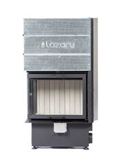 Lazaru e-Corner 80/51 Ενεργειακό Τζάκι Ξύλου Αερόθερμο 12kW Αριστερή Συρόμενη Πόρτα με Βεντιλατέρ