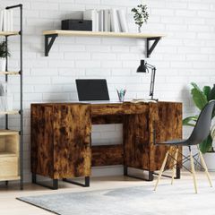 Γραφείο Καπνιστή Δρυς 140 x 50 x 75 εκ. από Επεξεργασμένο Ξύλο 829577