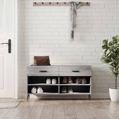 Παπουτσοθήκη Γκρι Sonoma 102x35x55 εκ. από Επεξεργασμένο Ξύλο 829762