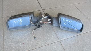 Ηλεκτρικοί καθρέπτες οδηγού-συνοδηγού, γνήσιοι μεταχειρισμένοι, από BMW σειρά 5 (Ε60-E61) 2004-2007, 5 καλώδια