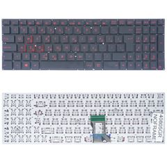 Πληκτρολόγιο Ελληνικό - Greek Laptop Keyboard για Asus UX52 UX52A UX52V UX52VS G501 Q501 N501 UX501 0KNB0-662EUS00 NSK-USMBQ GR No Frame Black with Red Letters ( Κωδ.40805GRNOFRAME )