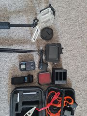 Gopro hero 6 black με αυθεντικό χειριστήριο, 2 μπαταρίες και προίκα 