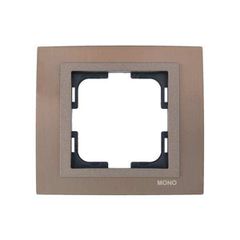 ΠΛΑΙΣΙΟ ΜΟΝΟ CHROME  ΜΠΡΟΝΖΕ