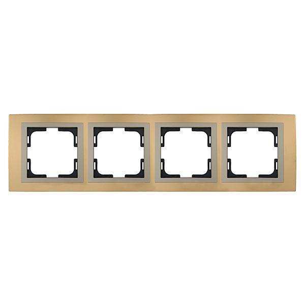ΠΛΑΙΣΙΟ ΤΕΤΡΑΠΛΟ CHROME  ΧΡΥΣΟ