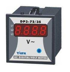 ΒΟΛΤΟΜΕΤΡΟ 72Χ72 3Φ 0-500V AC  (1 ένδειξης) DP3-72-S