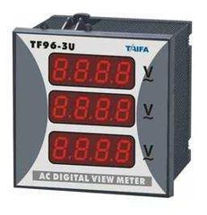 ΒΟΛΤΟΜΕΤΡΟ 96Χ96 3Φ 0-500V AC (3 ενδείξεων) DP3-96-3U