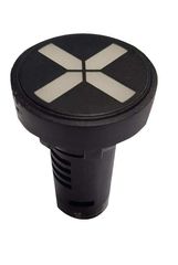 ΕΝΔ.ΛΥΧΝΙΑ Φ22 LED ΣΤΑΥΡΟΣ (ΚΟΚ-ΠΡΑΣ) 24V AC/DC   ND16-22W/G (ΤΕΤΡΑΓΩΝΟ)