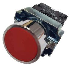 ΜΠΟΥΤΟΝ Φ22 ΜΕΤΑΛ. ΚΟΚΚΙΝΟ ΦΩΤ 230V.  LAY5-BW3462