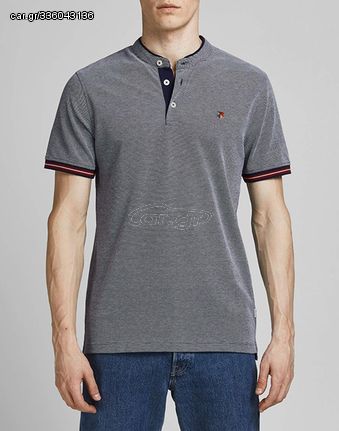 Jack & Jones Ανδρική Βαμβακερή Μπλούζα Polo Ραφ Regular Fit (12171658) (50% Βαμβάκι, 50% Πολυεστέρας)