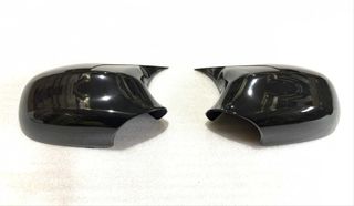 Ζευγάρι καπάκια καθρεπτών άριστης ποιότητας μαύρα γυαλιστερά BMW E90