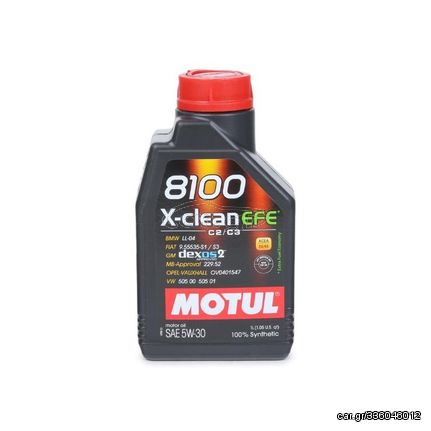 Motul 8100 X-CLEAN EFE 5W30 C2/C3 1lt, Λάδι κινητήρα