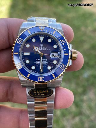 Rolex Submariner Two Tone blue Bluesy 126610 Clean Factory 1:1 Swiss Superclone 5A Replica Αντίγραφο