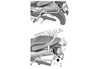 Σχάρες πλαϊνών βαλιτσών για HONDA HORNET 900 SHAD