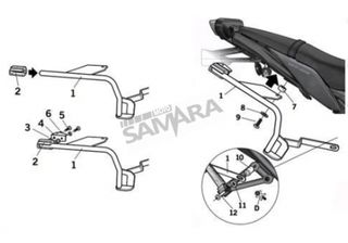 Σχάρες πλαϊνών βαλιτσών για YAMAHA MT-09 '13-'16 SHAD