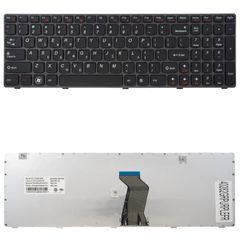 Πληκτρολόγιο Ελληνικό - Greek Laptop Keyboard για Lenovo Ideapad G580 Z580A G590 Z580 P580 P585 25202524 9Z.N5SSQ.TOL GR Purple Grey Frame ( Κωδ.40282GRPURPLEFR )
