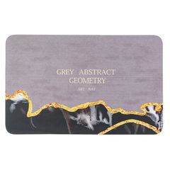 ΠΑΤΑΚΙ ΜΠΑΝΙΟΥ ΑΠΟΡΡΟΦΗΤΙΚΟ 60x90cm ΟΡΘΟΓΩΝΙΟ GEOMETRY ΓΚΡΙ