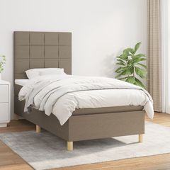 ΚΡΕΒΑΤΙ BOXSPRING ΜΕ ΣΤΡΩΜΑ TAUPE 90X200 ΕΚ. ΥΦΑΣΜΑΤΙΝΟ 3142309