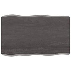 Επιφ Τραπεζιού Αν Καφέ 80x50x(2-6)εκ. Ακατέργ. Μασίφ Ξύλο Δρυός 364009
